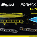 Listwa LED SKYLED FORNAX 20" (523 mm) zakrzywiona 150W biało-pomarańczowa R7/R10/R112