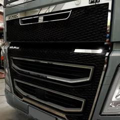 Listwy ozdobne do grilla Volvo FH4 Glob/Glob - 14 części ze stali nierdzewnej