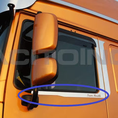 Listwy ozdobne na drzwi DAF XF 105 pod oknem ze stali nierdzewnej