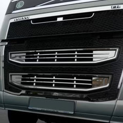 Listwy ozdobne na grill Volvo FH4 (Globetrotter/Glob XL/niska) - 40 elementów ze stali nierdzewnej
