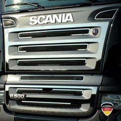 Listwy ozdobne ze stali nierdzewnej na grill Scania R (13-częściowy zestaw)
