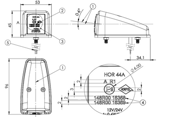 Lampa obrysowa dachowa LD 3113