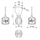 Lampa obrysowa LD 3115/P
