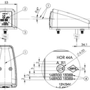 Lampa obrysowa na wysięgniku LD 3118/L