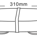 Mini belka ostrzegawcza SKYLED 310 mm na magnesy - pomarańczowe LED 12/24V