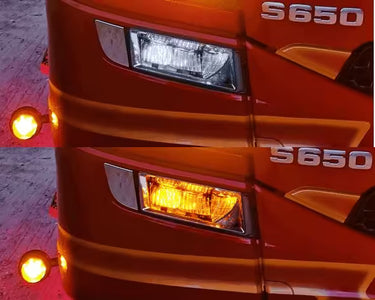 Moduł LED światła pozycyjnego biały/pomarańczowy do reflektorów przeciwmgielnych Scania R/S 2016-2022