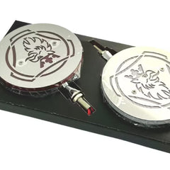 Mysie uszy LED białe-czerwone SCANIA 12-24V typu lollipop (para)