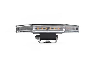 Narożna lampa ostrzegawcza SKYLED 196x104 mm, stroboskop, pomarańczowe światło, 18 LED, R10, R65, IP67