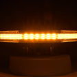 Narożna lampa ostrzegawcza SKYLED 196x104 mm, stroboskop, pomarańczowe światło, 18 LED, R10, R65, IP67