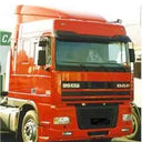 Osłona przeciwsłoneczna DAF XF 95/105/106 do 2016, kabina Space Cab, z zestawem montażowym