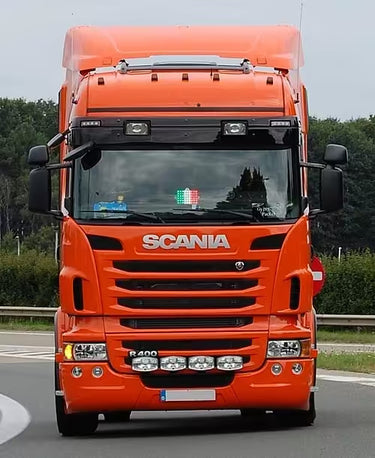 Osłona przeciwsłoneczna głęboka SCANIA 4/R do 06.2013 Normal/Highline na 2 obrysy i 2 reflektory