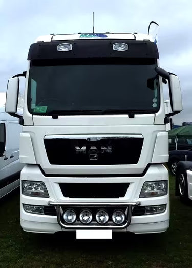 Osłona przeciwsłoneczna MAN TGX/TGA z wspornikami na 2 reflektory Jumbo