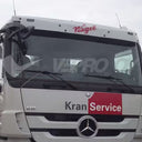 Osłona przeciwsłoneczna Mercedes-Benz Actros MP3 kabina standard z sekcją centralną na reklamę