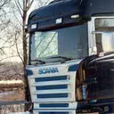 Osłona przeciwsłoneczna SCANIA 4/R -06/2013 kabina Topline z wycinkami na 2 obrysy i 2 reflektory