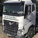 Osłona przeciwsłoneczna VOLVO FH4/FH5/FM4/FH AERO głęboka 70mm z zestawem montażowym