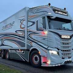 Oświetlane logo IVECO ze stali nierdzewnej 24V białe zimne światło
