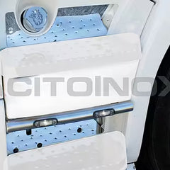 Ozdobne stopnie ze stali nierdzewnej do Scania R i Streamline