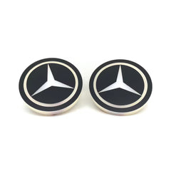 Podświetlane logo LED Mercedes 24V zimna biel (para)