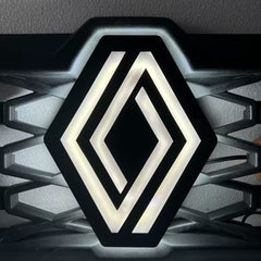 Podświetlany znak Renault Master 14,5 x 11,4 cm 12V LED biały zimny