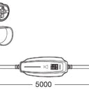 AKCESORIA BATTERYCHARGE PORTATILE TYPE 2 7 PIN 16A 5M 3,6KW LADOWARKA MOBILNA DO SAMOCHODU ELEKTRYCZNEGO SZT OSRAM , Przewód ładowania, pojazd elektryczny Image 2