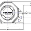 Alarm cofania FIAMM BA87-112 12/24V, 107 dB Image 1