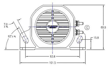 Alarm cofania FIAMM BA97 12/48V, 97 dB Image 2