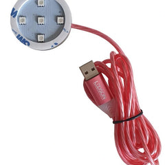 CZERWONE PODŚWIETLENIE POPPY POD USB ZE ŚWIECĄCYM PRZEWODEM Image 1