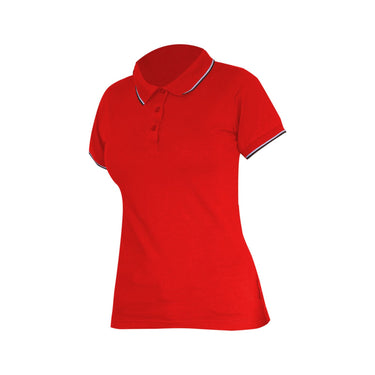 KOSZULKA POLO DAMSKA 190G/M2, CZERWONA, CE, LAHTI Image 1