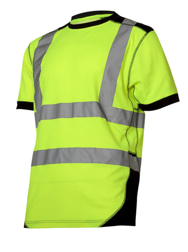 KOSZULKA T-SHIRT OSTRZEGAWCZA, ŻÓŁTO-CZARNA, CE, LAHTI Image 2