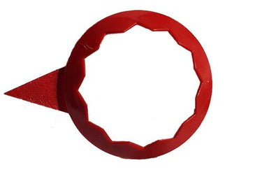 Komplet 20 sztuk nakładek wskaźnikowych pod nakrętki, plastikowe, czerwone Image 1