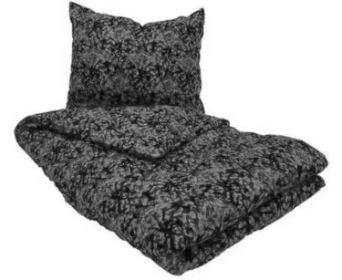 Komplet pościeli (poszewka na kołdrę i poduszkę) szary duński plusz Image 1