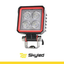 Kwadratowa lampa robocza SKYLED RED LINE 12W, 4 LED, 9-32V, 1080 Lm, IP67/69K (rozproszone) ADR Image 1