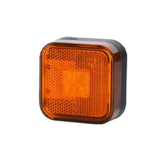 Lampa Obrysowa LED Kwadratowa z Odblaskiem Pomarańczowa (LD 097) Image 1