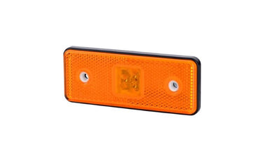 Lampa Obrysowa Prostokątna z Odblaskiem LED Pomarańczowa (LD 161/4) Image 1