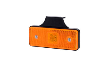 Lampa Obrysowa Prostokątna z Odblaskiem LED Pomarańczowa (LD 161) Image 1