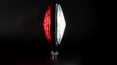 Lampa obrysowa LED Ucho (Mysie Uszy) – biało-czerwona, pod lusterko Image 2