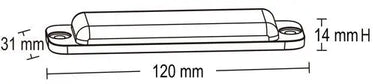 Lampa ostrzegawcza SKYLED Mega Thin 120x31 mm Image 2