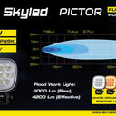 Lampa robocza SKYLED Pictor 45F – 45W, 12–48V, 4200 lm, światło rozproszone z funkcją pozycyjną (biały / pomarańczowy / czerwony) Image 5