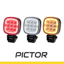 Lampa robocza SKYLED Pictor 45F – 45W, 12–48V, 4200 lm, światło rozproszone z funkcją pozycyjną (biały / pomarańczowy / czerwony) Image 1