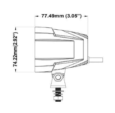 Lampa robocza Sentry 4000 lm z czerwonym oraz pomarańczowym światłem poz. Image 3
