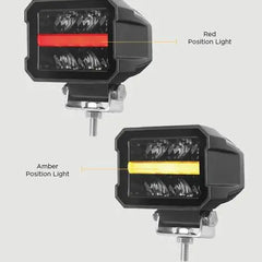 Lampa robocza Sentry 4000 lm z czerwonym oraz pomarańczowym światłem poz. Image 1