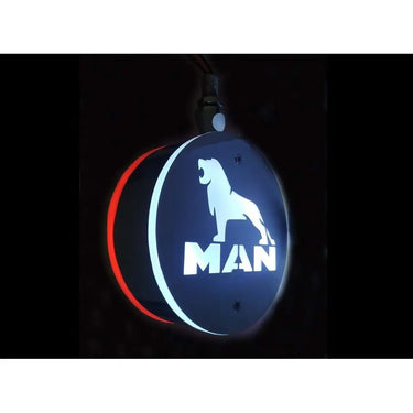 Mysie Uszy LED MAN 12-24V lollipop biało-czerwone (para) Image 1