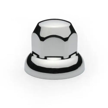 Nakładka plastikowa na nakrętkę 33 mm, średnica 55 mm, wysokość 45 mm, pasuje do felg Alcoa, chromowana Image 1