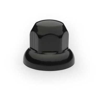 Nakładka plastikowa na nakrętkę 33 mm, średnica 55 mm, wysokość 45 mm, pasuje do felg Alcoa, czarna Image 1
