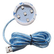 Niebieskie podświetlenie POPPY pod USB ze świecącym przewodem Image 1