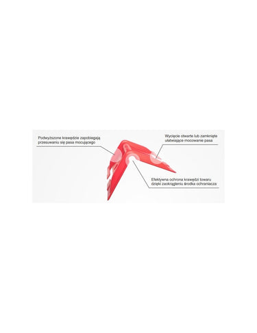 OCHRANIACZ PASA TRANSPORTOWEGO STABILO MINI OTWARTY CZERWONY 01-R/S Image 2