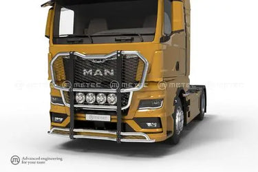 Orurowanie czołowe Outland (kangur) z uchwytami na 4 odbiorniki do MAN TGX (2020-) z homologacją R26/R61 Image 1