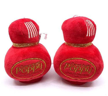Oryginalna PLUSZOWA ZAWIESZKA POPPY - 15X10 CM - CZERWONA Image 1