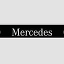 Osłona przeciwbłotna/fartuch (2380x350mm) - biały napis "MERCEDES" Image 1