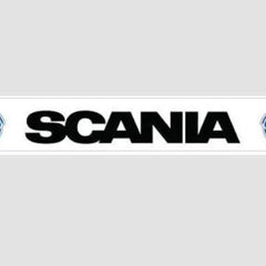 Osłona przeciwbłotna/fartuch (2380x350mm) - czarny napis "SCANIA" z herbem Image 1